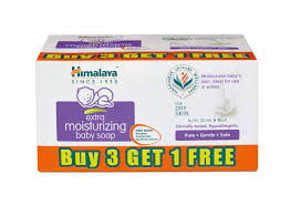 Himalaya Extra Moisturizing Baby Soap - Buy 3 Get 1 Free - Brand Offer